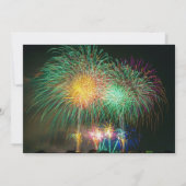 おもしろいFireworksパーティの招待状 招待状 (裏面)