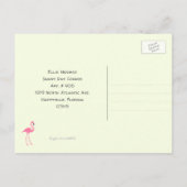 おもしろいFlamingosの新しいアドレス 案内ポストカード (裏面)