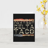 おもしろいFoxtrot Delta Taco3 カード (黄色い花)