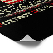 おもしろいFoxtrots Delta Tangos我々人々アメリカ ポスター (角)