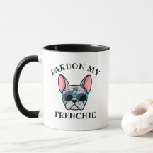 おもしろいFrenchie Blue Merle Bulldogをお許しフランスの下さい