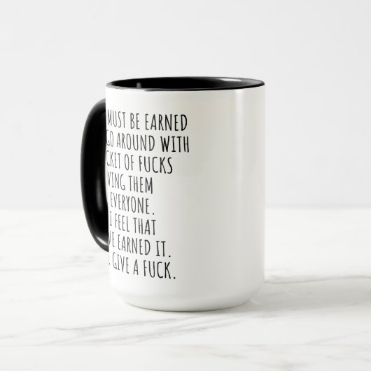 おもしろいGagギフト不適切F*ckを獲得しなければならない マグカップ (正面左)