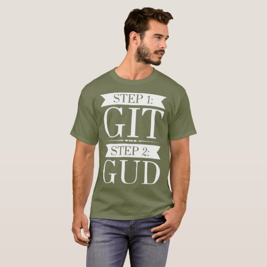 おもしろいGame Gift Git Gud Tee Tシャツ (正面フル)