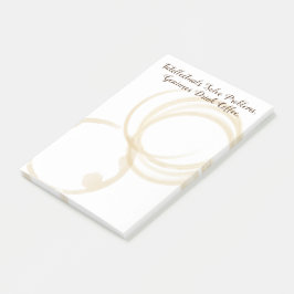 「おもしろいGeniuses Drink Coffee」コーヒーリングや輪 ポストイット