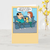 おもしろいGet In Shape誕生日 カード (黄色い花)