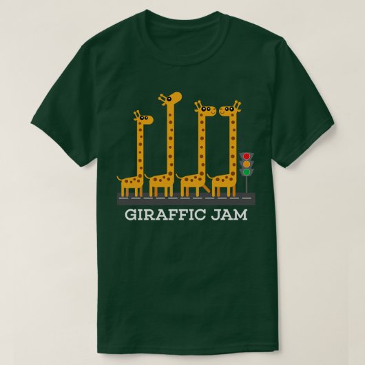 おもしろいGiraffic Jam製品キッズサファリキリン Tシャツ (デザイン正面)