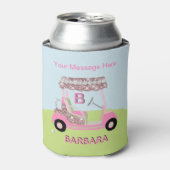 おもしろいGLAMゴルフカートのメッセージモノグラム名 缶クーラー (缶正面)