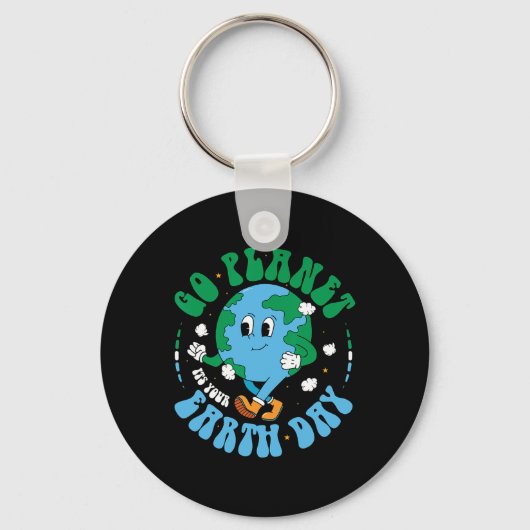 おもしろいGo Planet Its Your Earth Day 2025先生Ki キーホルダー (正面)