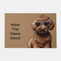 おもしろいGoldendoodle Doormat