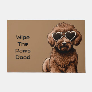 おもしろいGoldendoodle Doormat ドアマット