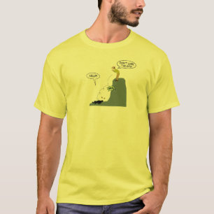 おもしろいGPSの漫画のGeocachingのワイシャツを失わないで下さい Tシャツ