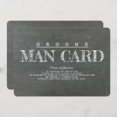 おもしろいGroomsmanまたは花婿介添人提案カード 招待状 (正面/裏面)