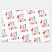 おもしろいGroovy 1970sクリスマス ラッピングペーパーシート (正面2)