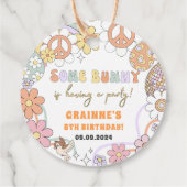 おもしろいGroovy 1stイースター誕生日パーティー フェイバータグ (裏面)