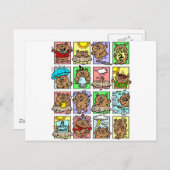 おもしろいGroundhog Dayマンガ ポストカード (正面/裏面)