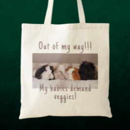 おもしろいGuinea Pig Tote Bagカスタマイズ トートバッグ