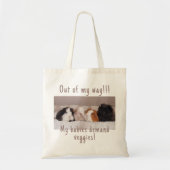 おもしろいGuinea Pig Tote Bagカスタマイズ トートバッグ (正面)
