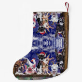 おもしろいHappy Animalパーティーとのクリスマスストッキング スモールクリスマスストッキング (裏面)