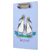 おもしろいhappy blue footed boobies踊り漫画 クリップボード (左)