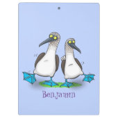 おもしろいhappy blue footed boobies踊り漫画 クリップボード (裏面)