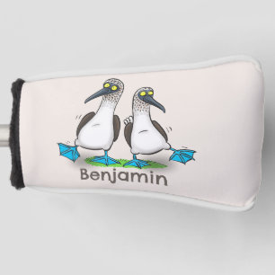 おもしろいhappy blue footed boobies踊り漫画 ゴルフヘッドカバー