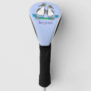 おもしろいhappy blue footed boobies踊り漫画 ゴルフヘッドカバー
