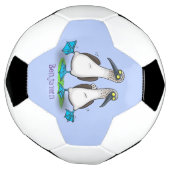 おもしろいhappy blue footed boobies踊り漫画 サッカーボール (回転)