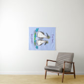 おもしろいhappy blue footed boobies踊り漫画 タペストリー (インサイチュ(横))