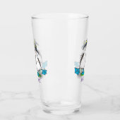 おもしろいhappy blue footed boobies踊り漫画 タンブラーグラス (左)