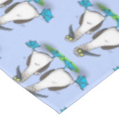 おもしろいhappy blue footed boobies踊り漫画 テーブルクロス (アングル)