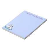 おもしろいhappy blue footed boobies踊り漫画 ノートパッド (回転)