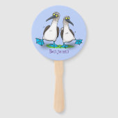 おもしろいhappy blue footed boobies踊り漫画 ハンドファン (裏面)