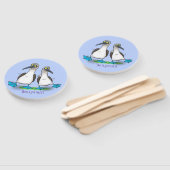 おもしろいhappy blue footed boobies踊り漫画 ハンドファン (組立なし)