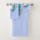 おもしろいhappy blue footed boobies踊り漫画 バスタオルセット (インサイチュ)