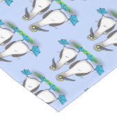 おもしろいhappy blue footed boobies踊り漫画 ミディアムテーブルランナー (コーナー)