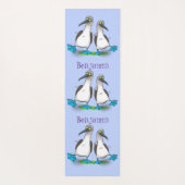 おもしろいhappy blue footed boobies踊り漫画 ヨガマット (裏面)