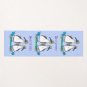 おもしろいhappy blue footed boobies踊り漫画 ヨガマット (正面(横))