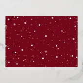 おもしろいHappy Christmas Photo 箔シーズンカード (裏面)