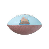 おもしろいhappy walrus cartoonイラストレーション アメリカンフットボール (回転90)