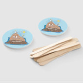 おもしろいhappy walrus cartoonイラストレーション ハンドファン (組立なし)