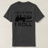 おもしろいHay Baleどのように私はギフト転がの農家カッコいいラクター Tシャツ (デザイン正面)
