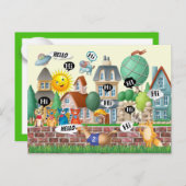 おもしろいHELLOはがき ポストカード (正面/裏面)