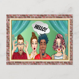 おもしろいHELLOはがき ポストカード