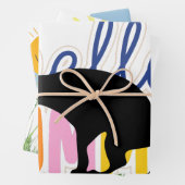 「おもしろいHello Summer」Pooping Lab Wrapping紙 ラッピングペーパーシート (インサイチュ)