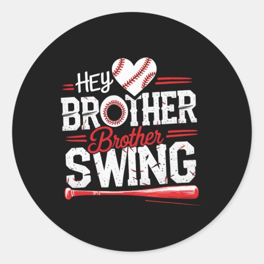 おもしろいHey Brother Swingを販売 ラウンドシール (正面)