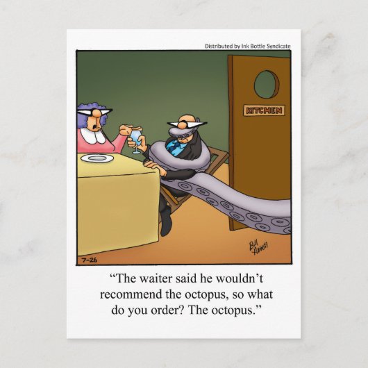 おもしろいHi & Helloユーモアポストカード ポストカード (正面)