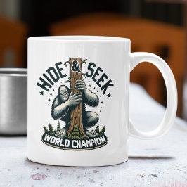 おもしろいHide & Seek World Champion Bigfoot コーヒーマグカップ