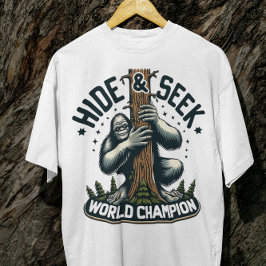 おもしろいHide & Seek World Champion Bigfoot T-Shirt Tシャツ
