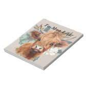 おもしろいhighland cow to – メモモー帳を表示。 ノートパッド (回転)