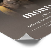 おもしろいHippie Dogポートレート – あなたの犬の名前を追加 ポスター (角)